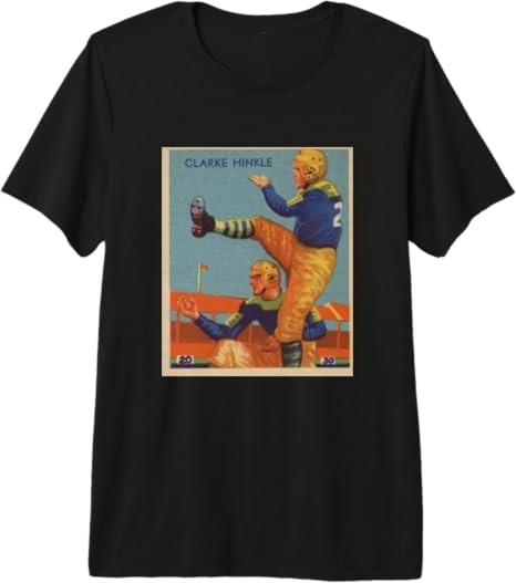 Clarke Hinkle 1935 Vintage Football Card Style Retro Premium Tri-Blend T-Shirt