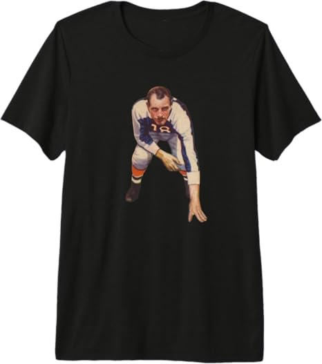 Dale Burnett 1935 Vintage Football Card Style Retro Float Premium Tri-Blend T-Shirt