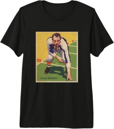 Dale Burnett 1935 Vintage Football Card Style Retro Premium Tri-Blend T-Shirt