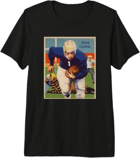 Ernie Caddel 1935 Vintage Football Card Style Retro Premium Tri-Blend T-Shirt