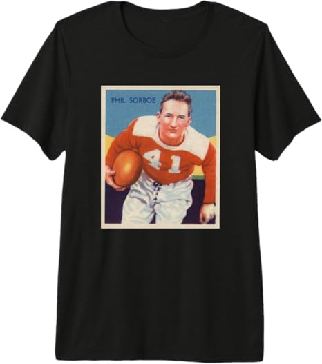 Phil Sarboe Sorboe 1935 Vintage Football Card Style Retro Premium Tri-Blend T-Shirt