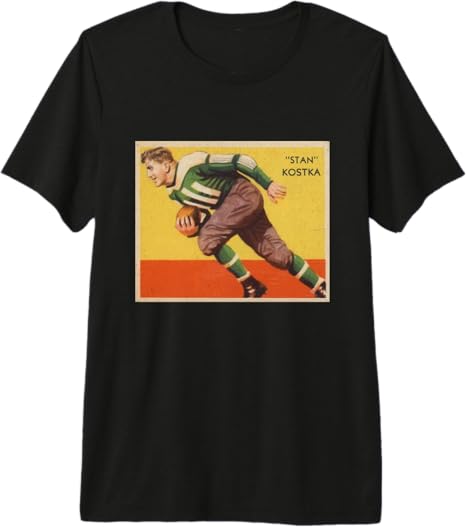 Stan Kostka 1935 Vintage Football Card Style Retro Premium Tri-Blend T-Shirt