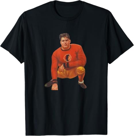 Turk Edwards 1935 Vintage Football Card Style Retro Squat T-Shirt
